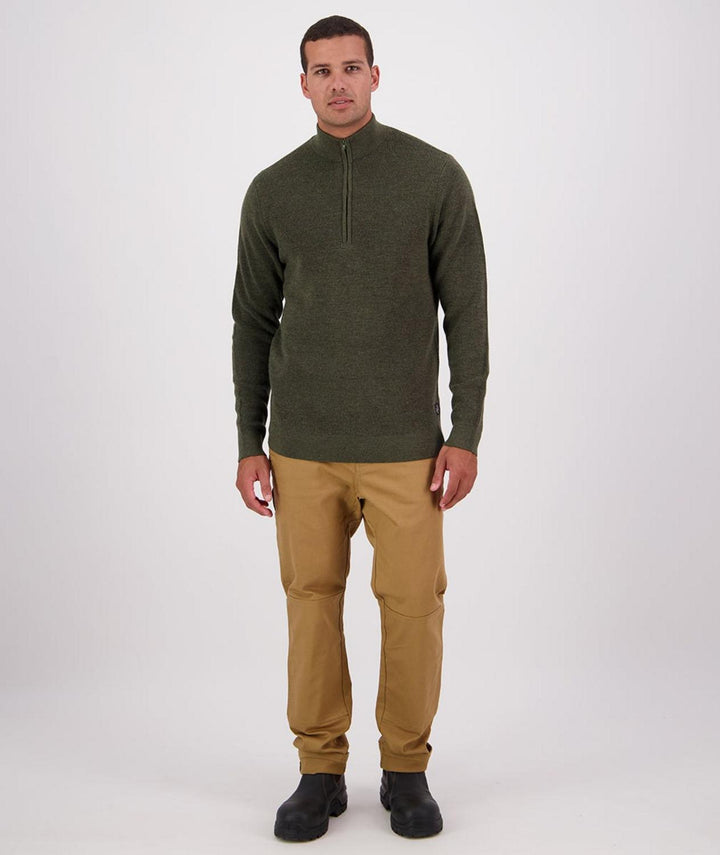 Swanndri Men's Otahu River Quarter Zip Merino Knit