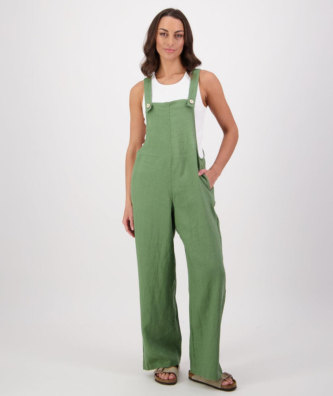 Swanndri Women's Julian Linen Dungarees