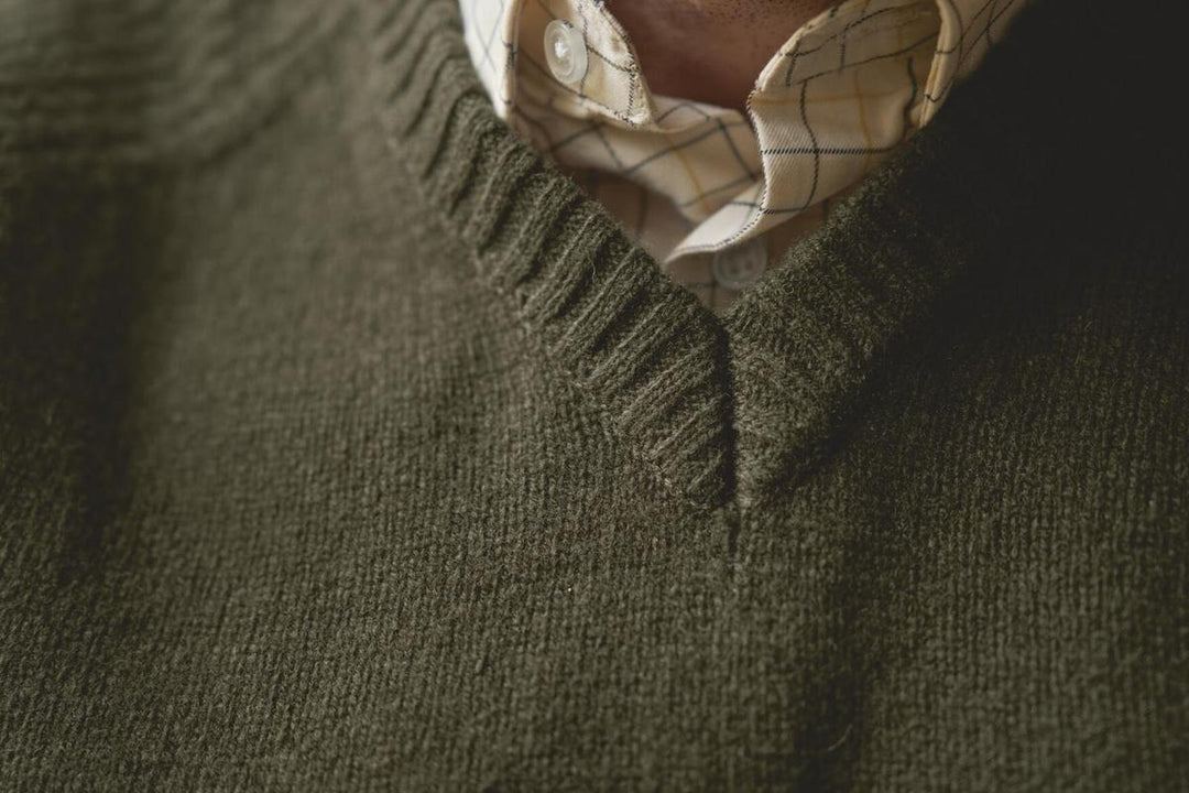 Harkila Vincent merino v-neck pullover Rosin
