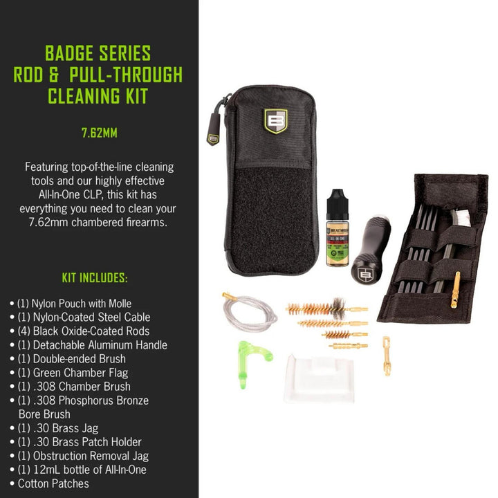 Breakthrough Clean Badge Series Rod & Pull-Through Kit 7.62mm