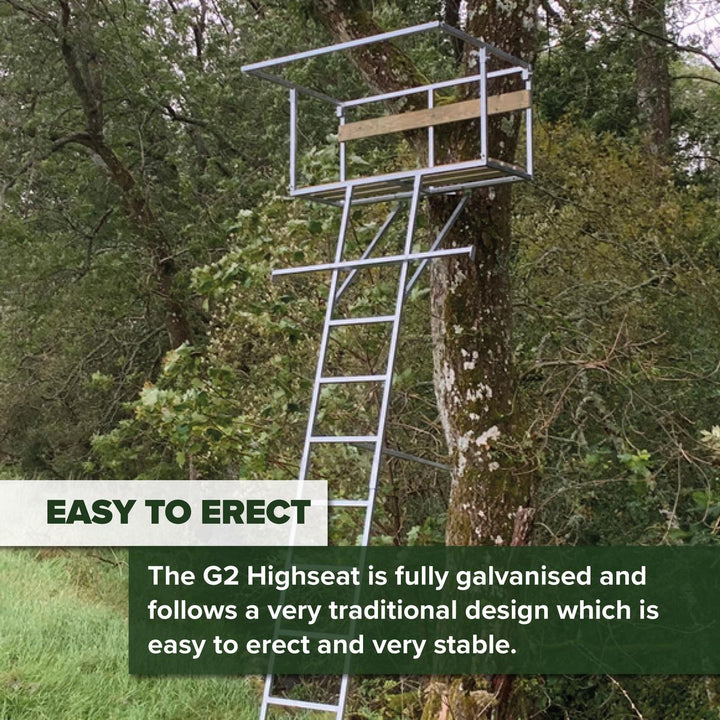 BushWear G2 Two Man Galvanised High seat