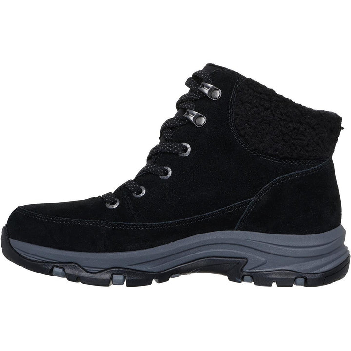 TREGO SNOW BREEZE Black Suede/Sherpa