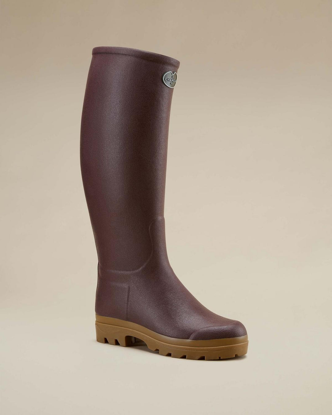 Le Chameau Women's Saint-Hubert Leather Lined Wellington Boot