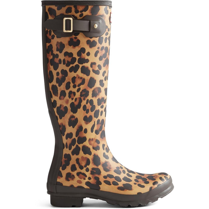 Hunter Womens Original Tall Leopard Boot Leopard Print/Choco – view 4