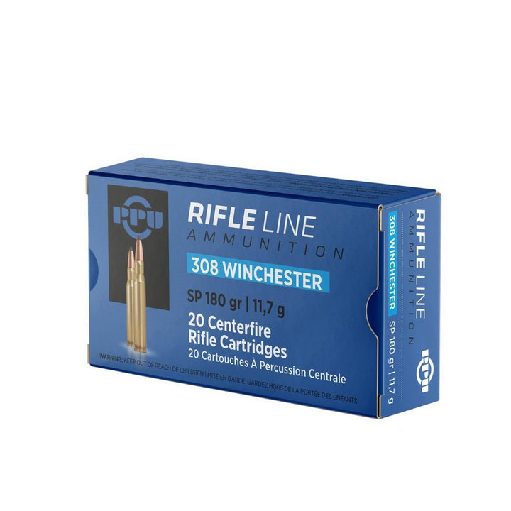 PPU Prvi Partizan .308 Win 180gr Soft Point Rifle Ammo, 20 Rounds