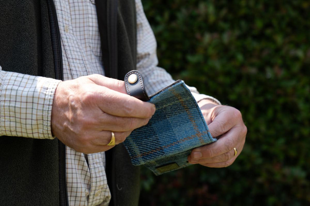 Parker Hale Shotgun Certificate Wallet Tweed Blue by Parker-Hale