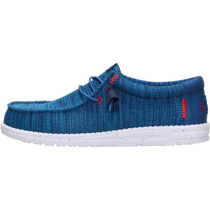 HEYDUDE Wally Stretch Sox Slip on Shoe Ensign Blue/Multi