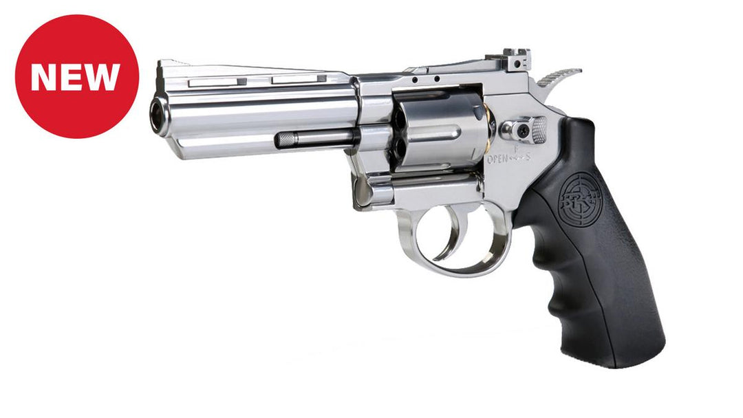 KROWN 19082-S  KL Herc 4in Silver Dual Ammo Revolver