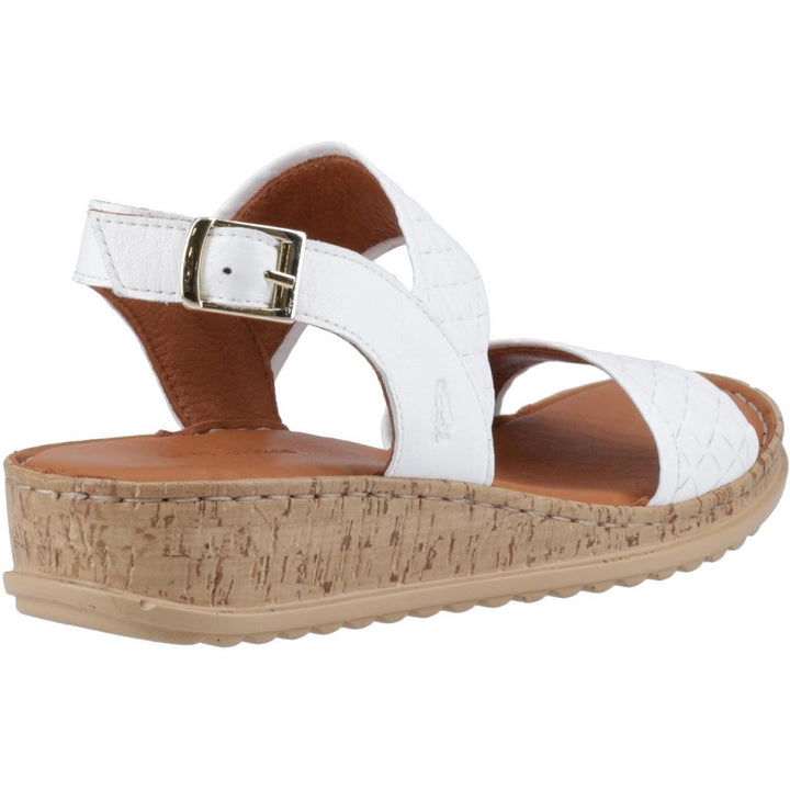 Hush Puppies Ebony Woven Sandal White