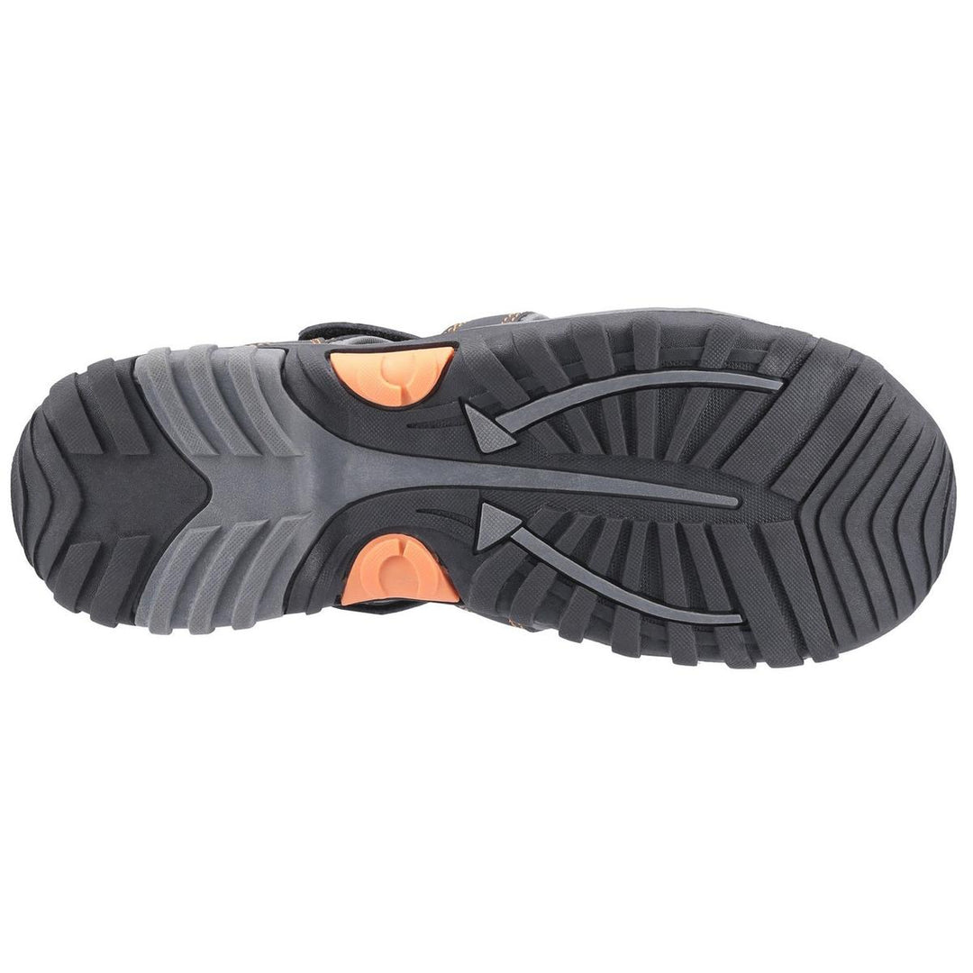 Cotswold Sandhurst Touch Fastening Sandal Grey/Orange