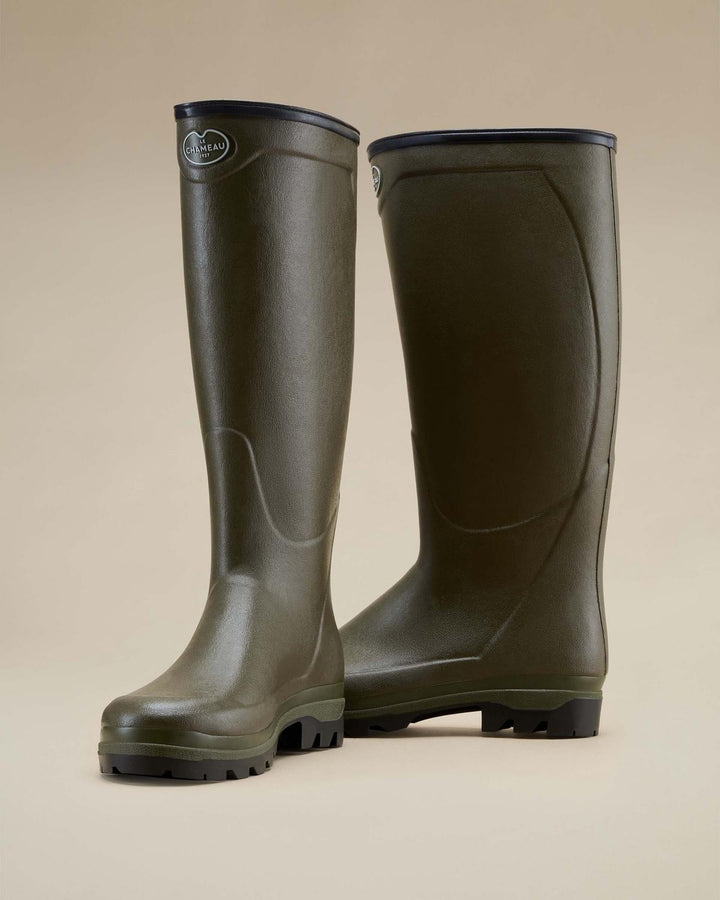 Le Chameau Men's Country Cross Neoprene Lined Wellington Boot