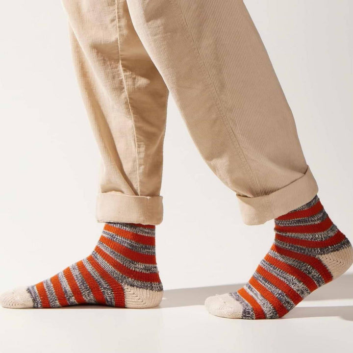 Sealskinz Banham Bamboo Mid Length Striped Sock