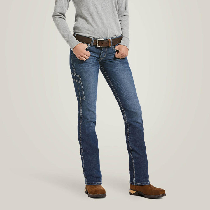 Ariat Ladies Rebar MR DuraStretch Riveter Straight Jean