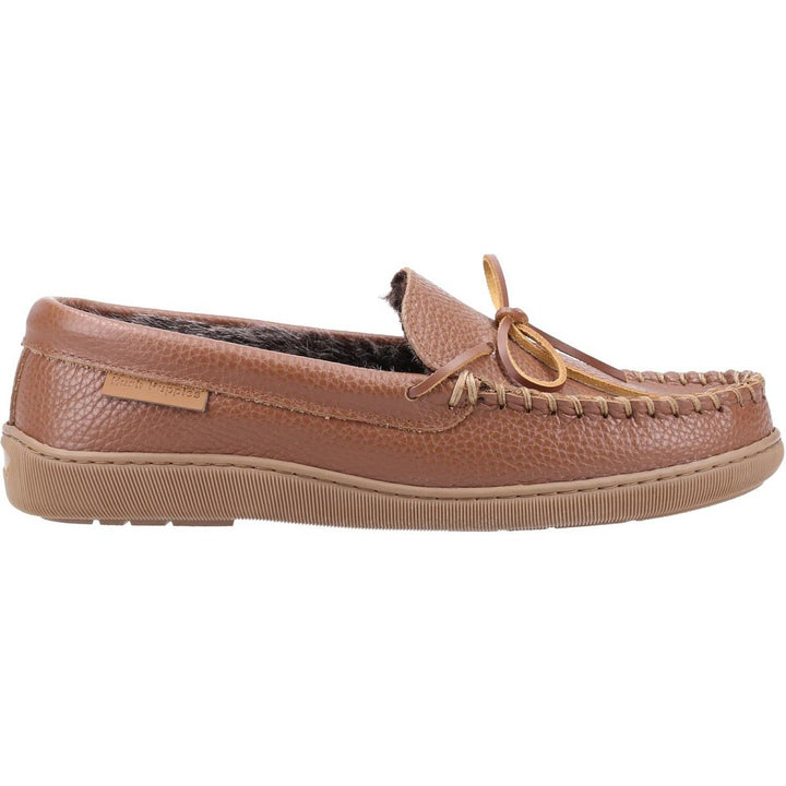 Hush Puppies Ace Leather Slipper Tan