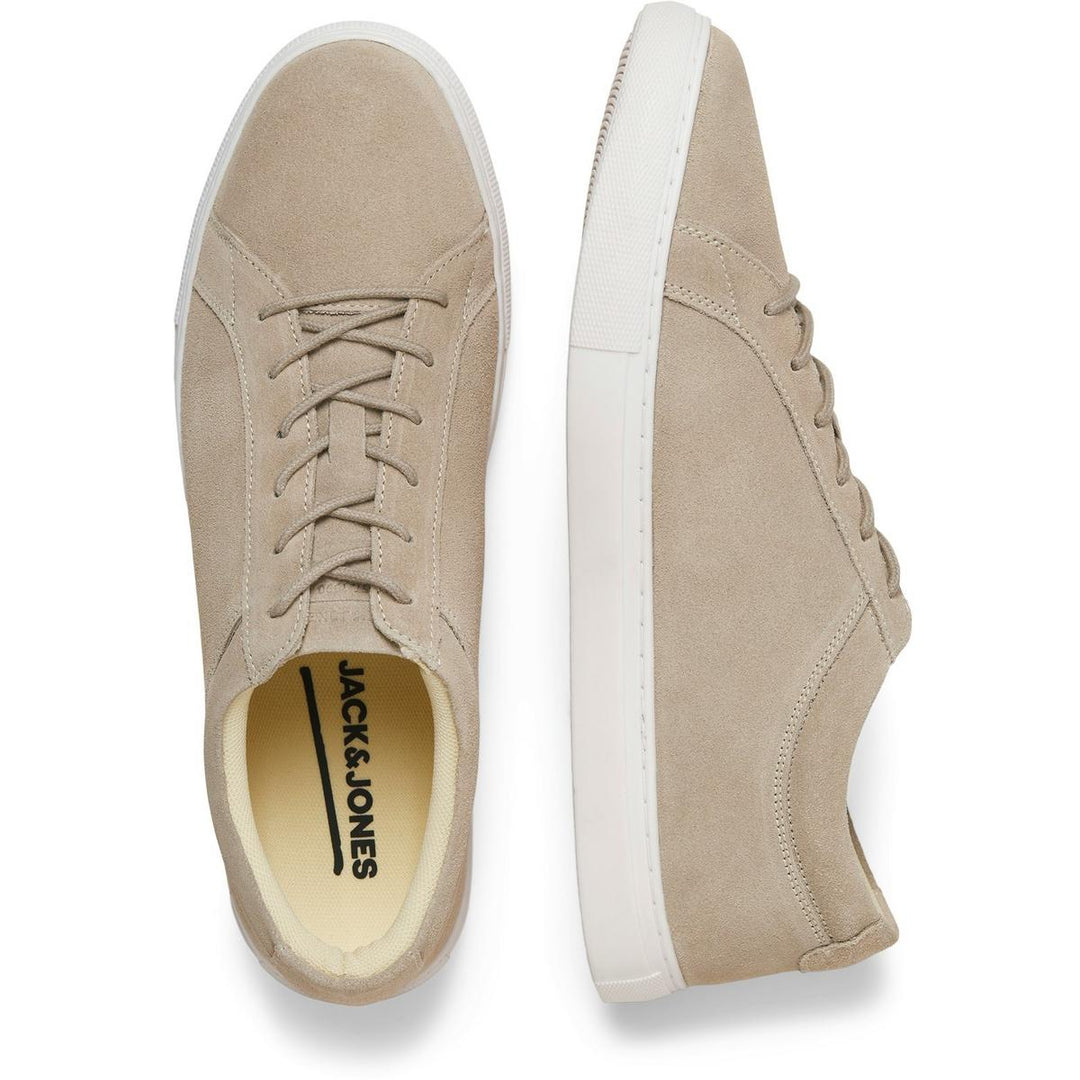 Jack & Jones Galaxy Suede Trainers Plaza Taupe