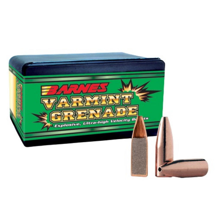 Barnes Varmint Grenade 6mm .243 62gr (100 per Box)