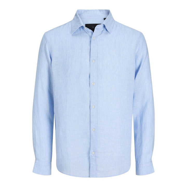 Jack & Jones Jack & Jones linen shirt in Light Blue Brunnera Blue