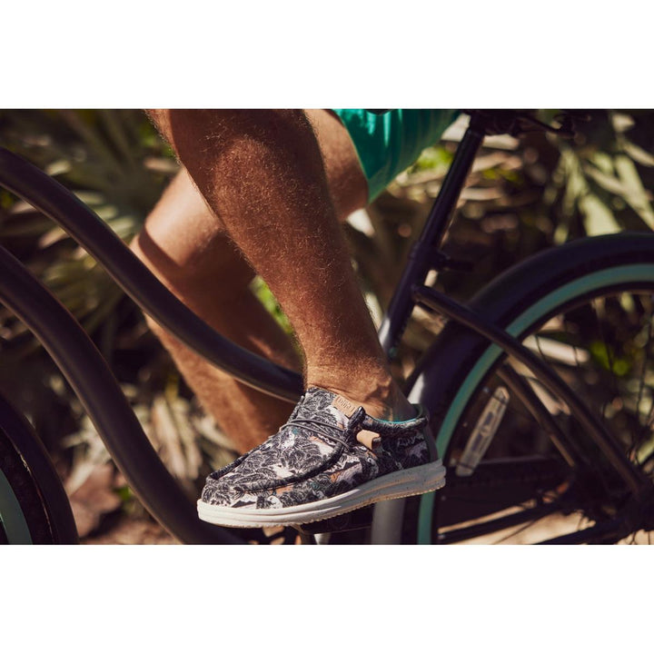 HEYDUDE Wally H2O Tropical Shoe Black Tropical