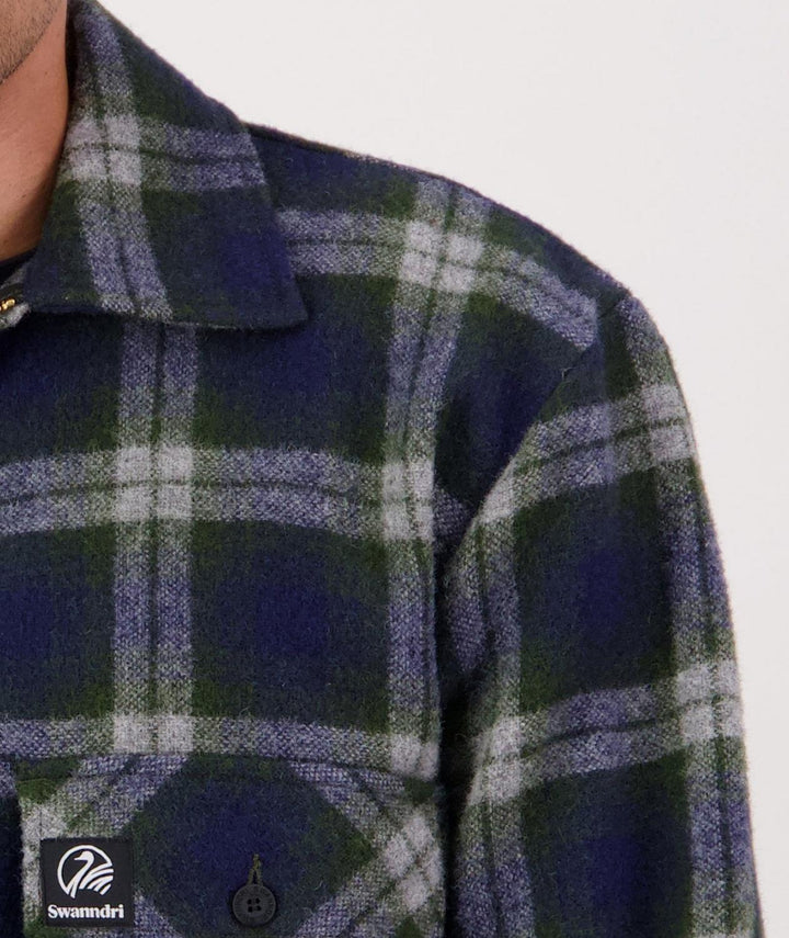 Swanndri Men's Ranger Wool Bushshirt with Zip-up Front