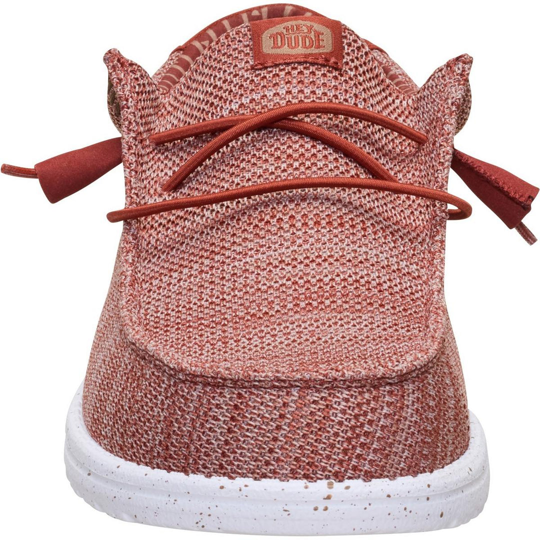 HEYDUDE Wally Stretch Sox Slip on Shoe Burnt Red/Multi