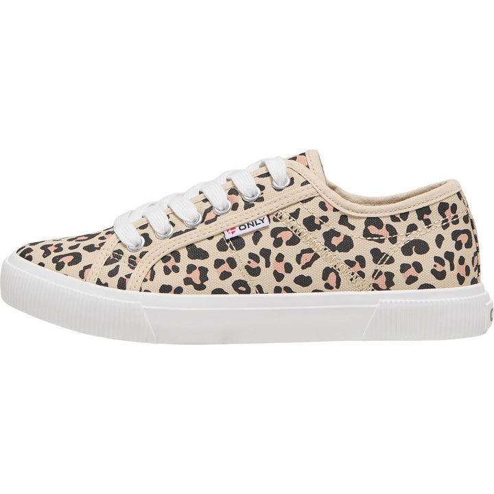 ONLY ONLNICOLA SNEAKER Cream/Leopard