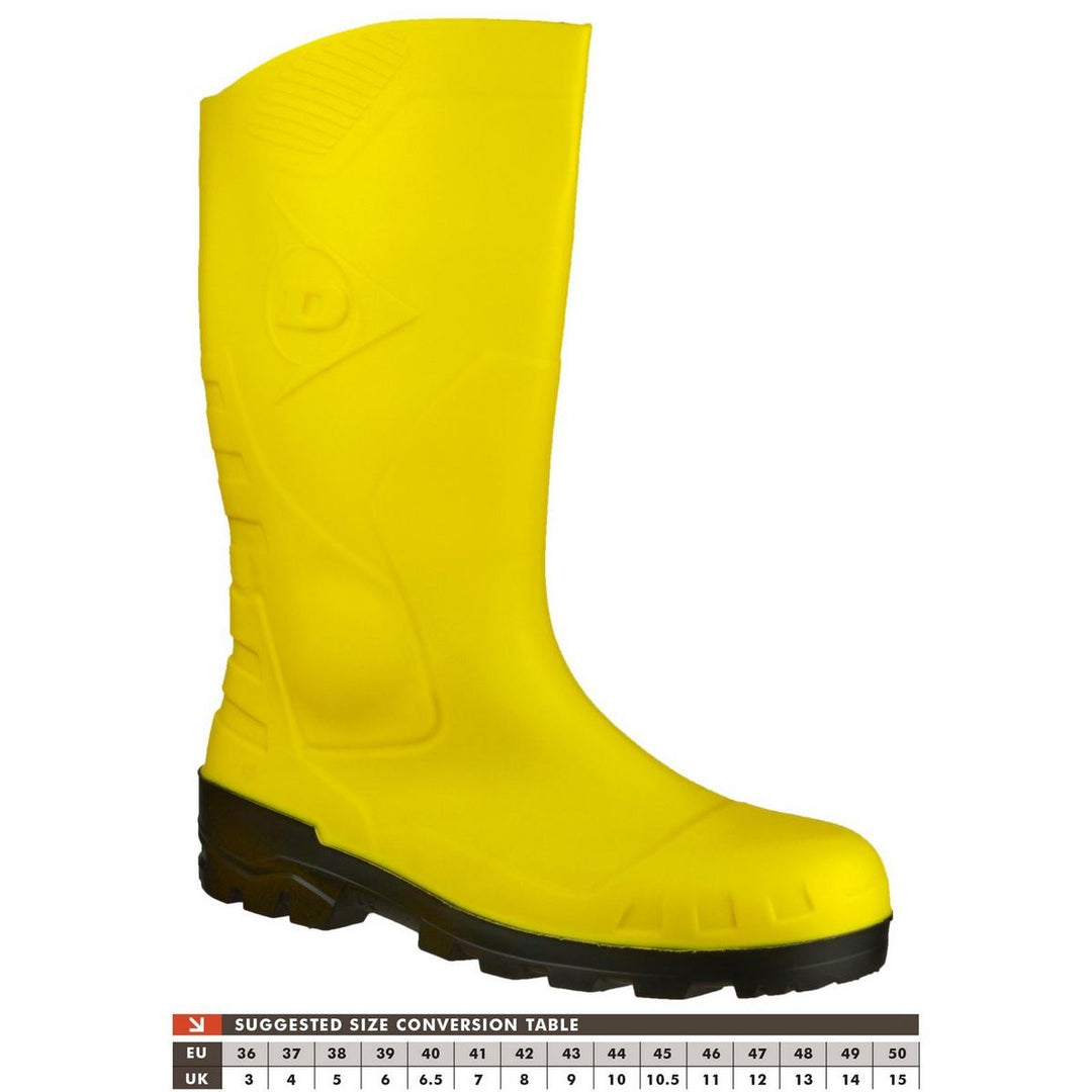 Dunlop Devon Full Safety Wellington Yellow/Black – view 6