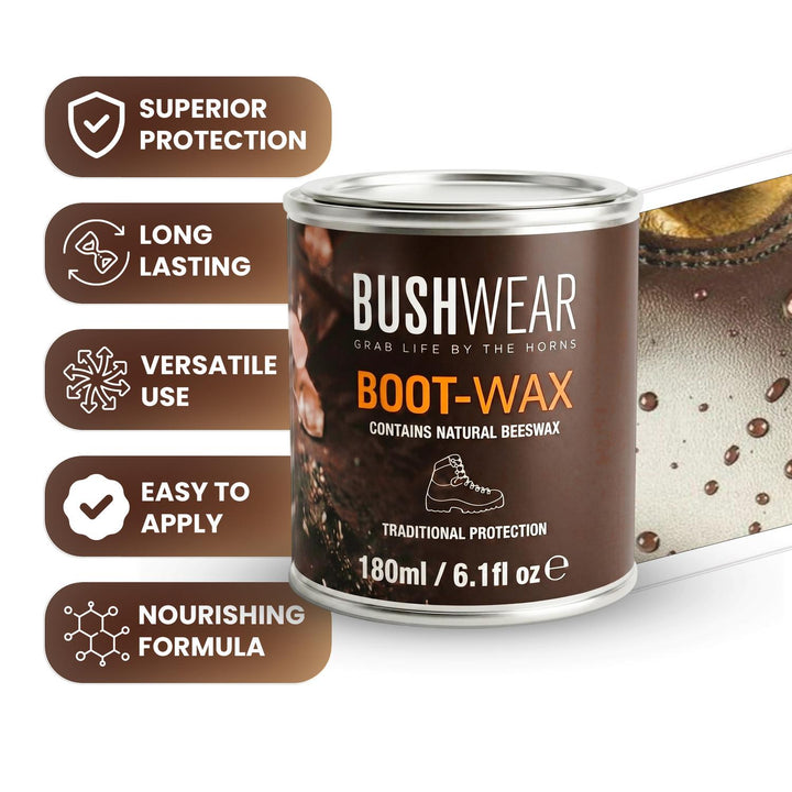 BushWear Superior Boot Wax 180ml Tub – view 2