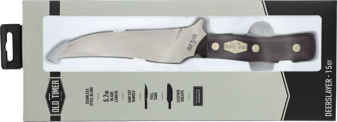 Old Timer Deerslayer Fixed Blade Knife Inc Sheath 5.6 Inch Blade