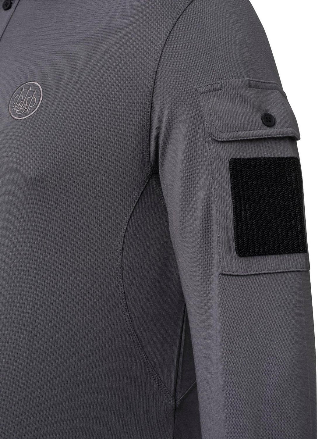 Beretta Miller Polo Long Sleeve Shirt - Smoked Pearl – view 5