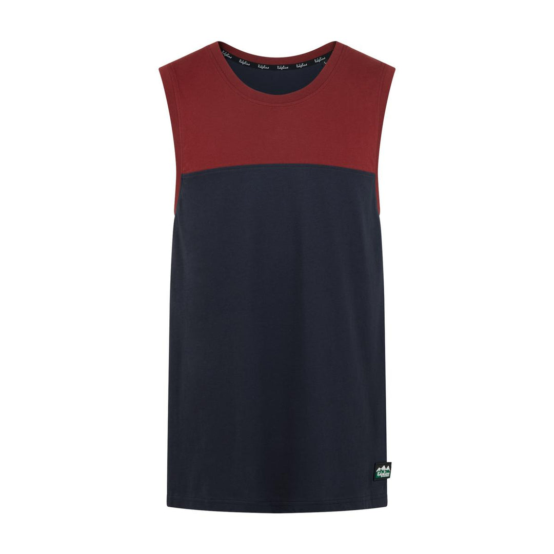 Ridgeline Ridgeline Mens Back Slider Singlet Top Navy Multi