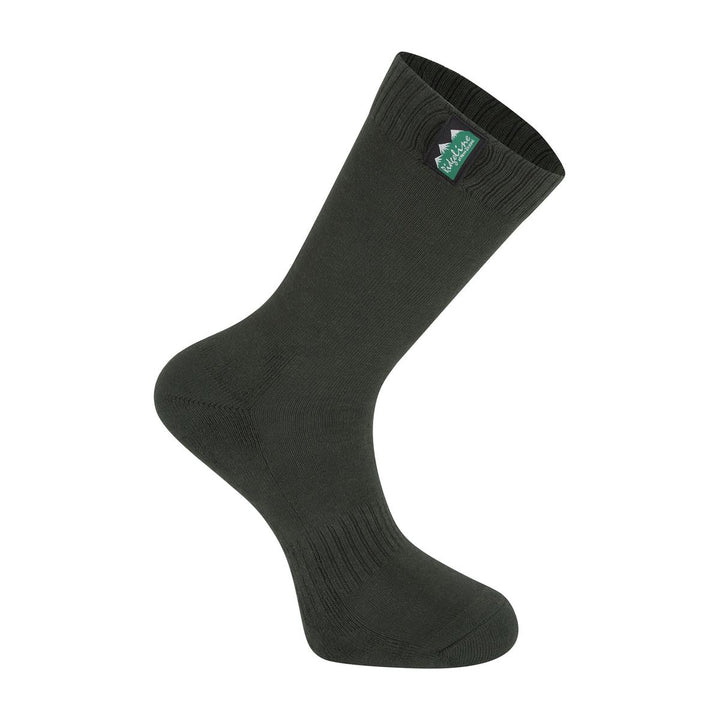 Ridgeline Ridgeline Cotton Work Socks Mid Length - Olive Multi
