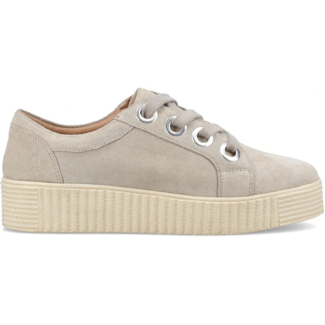 Hush Puppies Tamsin Suede Trainer Taupe – view 5