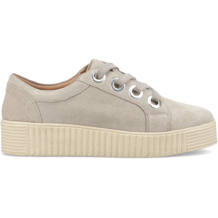 Hush Puppies Tamsin Suede Trainer Taupe – view 5