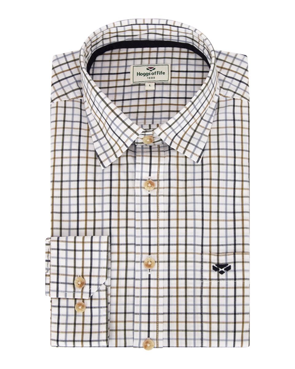 Hoggs of Fife Inverness Cotton Tattersall Shirt – view 4