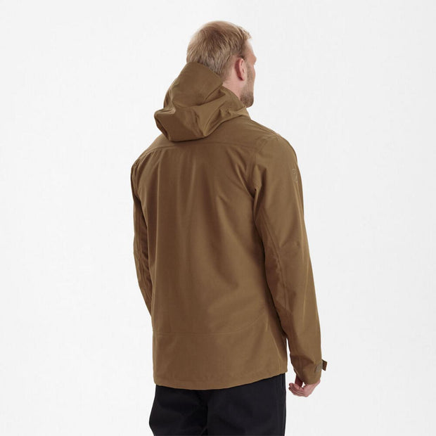Deerhunter Sarek Shell Jacket with hood - butternut