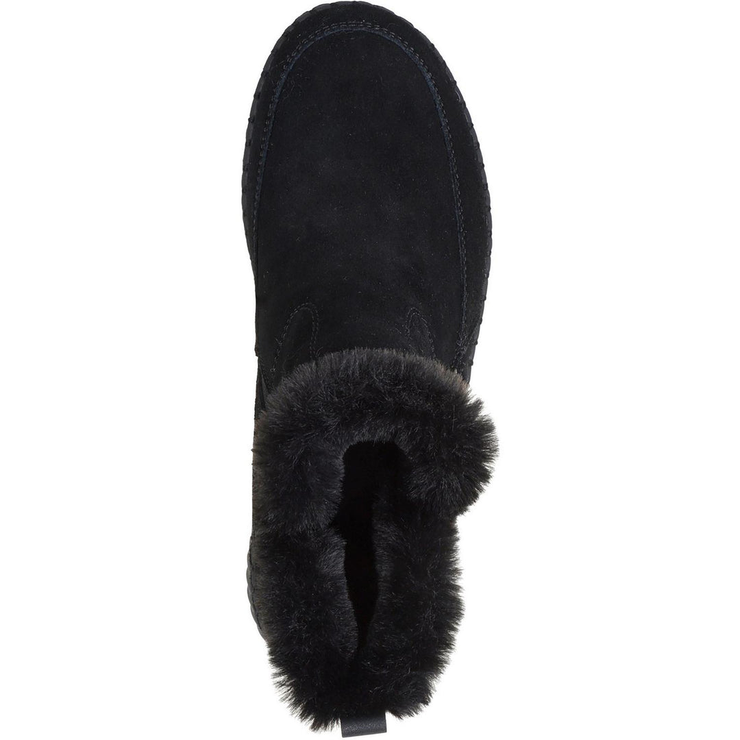 WILSHIRE BLVD FRESH ZIP Black Suede/Faux Fur