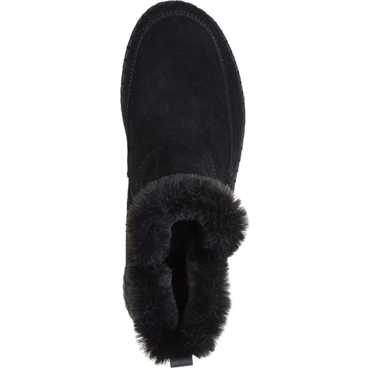 WILSHIRE BLVD FRESH ZIP Black Suede/Faux Fur