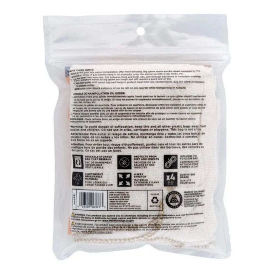 Allen Colorado Deer Quarter Game Bags 14 x 20 Inch Pack of 4
