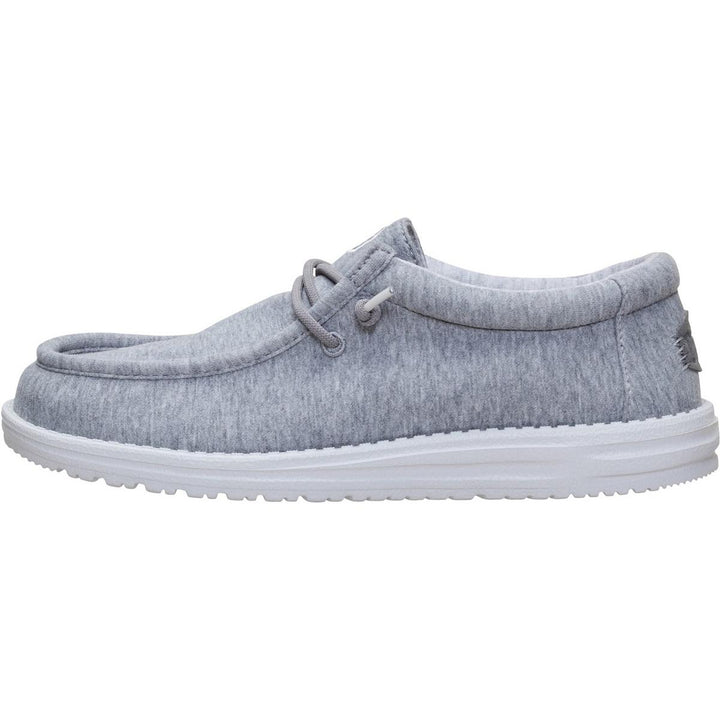HEYDUDE Wally Stretch Jersey Slip on Shoe Grey