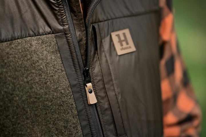 Harkila Härkila Kalix fleece waistcoat Willow green/Shadow – view 7