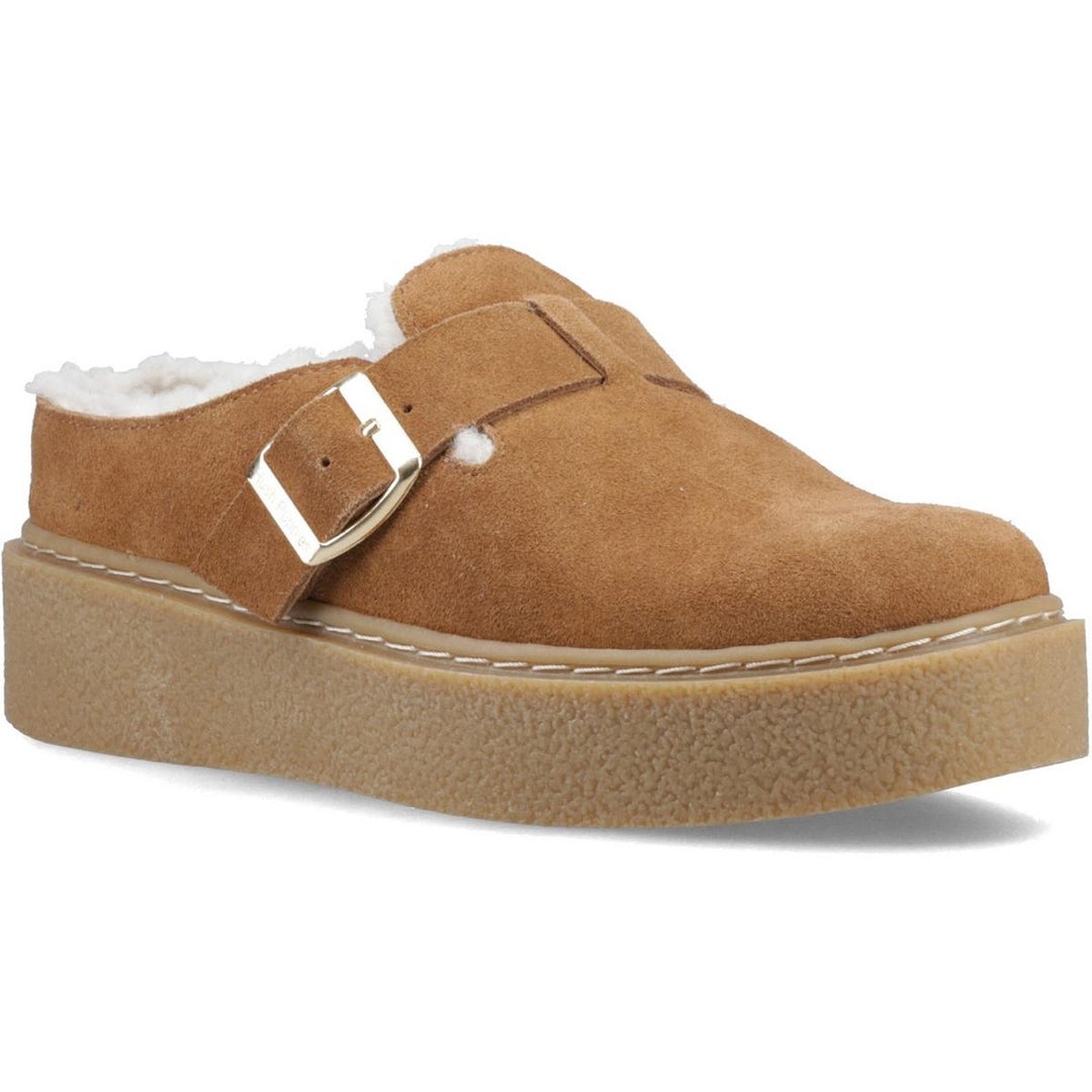 Hush Puppies Blanche Fur Mule Tan