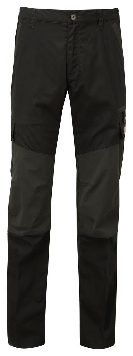 ShooterKing Rib Stop Cordura Trousers Brown - YKK slider zipper with button top & baffle, Knife pocket on right leg