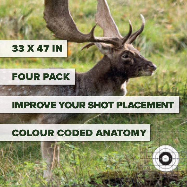 BushWear Fallow Double Sided Deer Target (4pk)