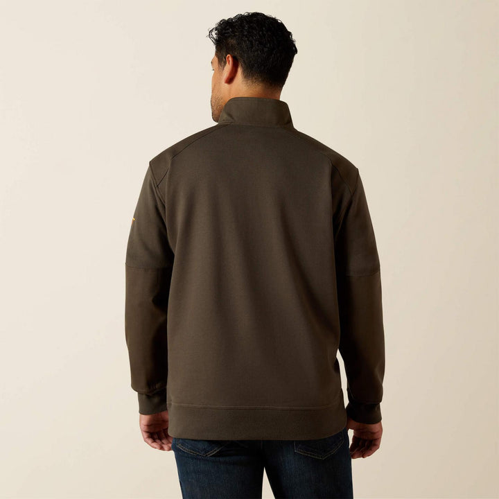 Ariat Mens Rebar Workman Duracanvas 1/4 Zip Sweatshirt – view 2