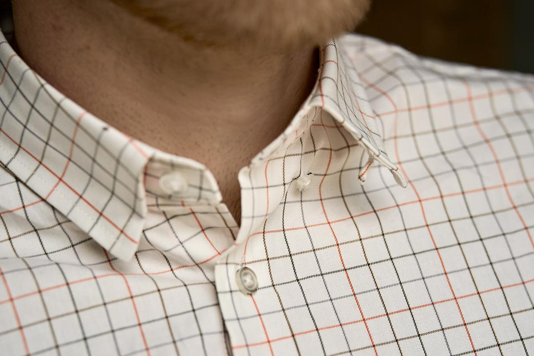 Harkila Portfield L/S shirt Mandarin check