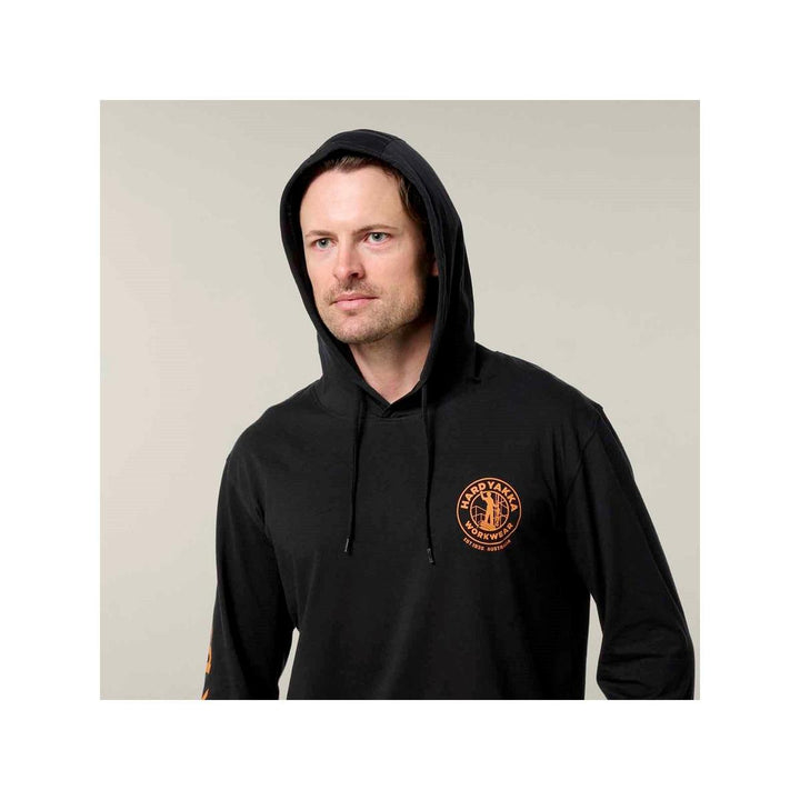 Hard Yakka Hooded Long Sleeve Tee