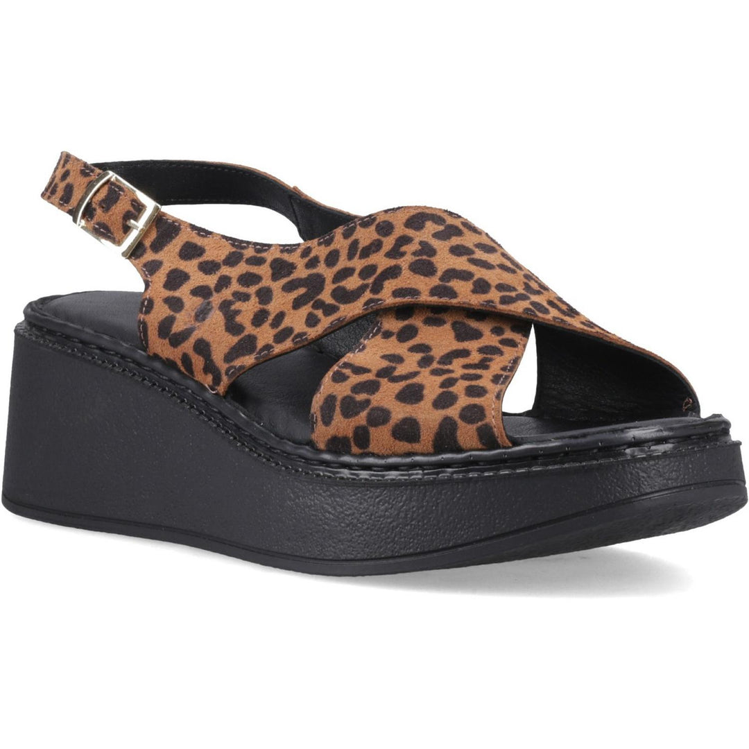 Bex Wedge Sandal Leopard
