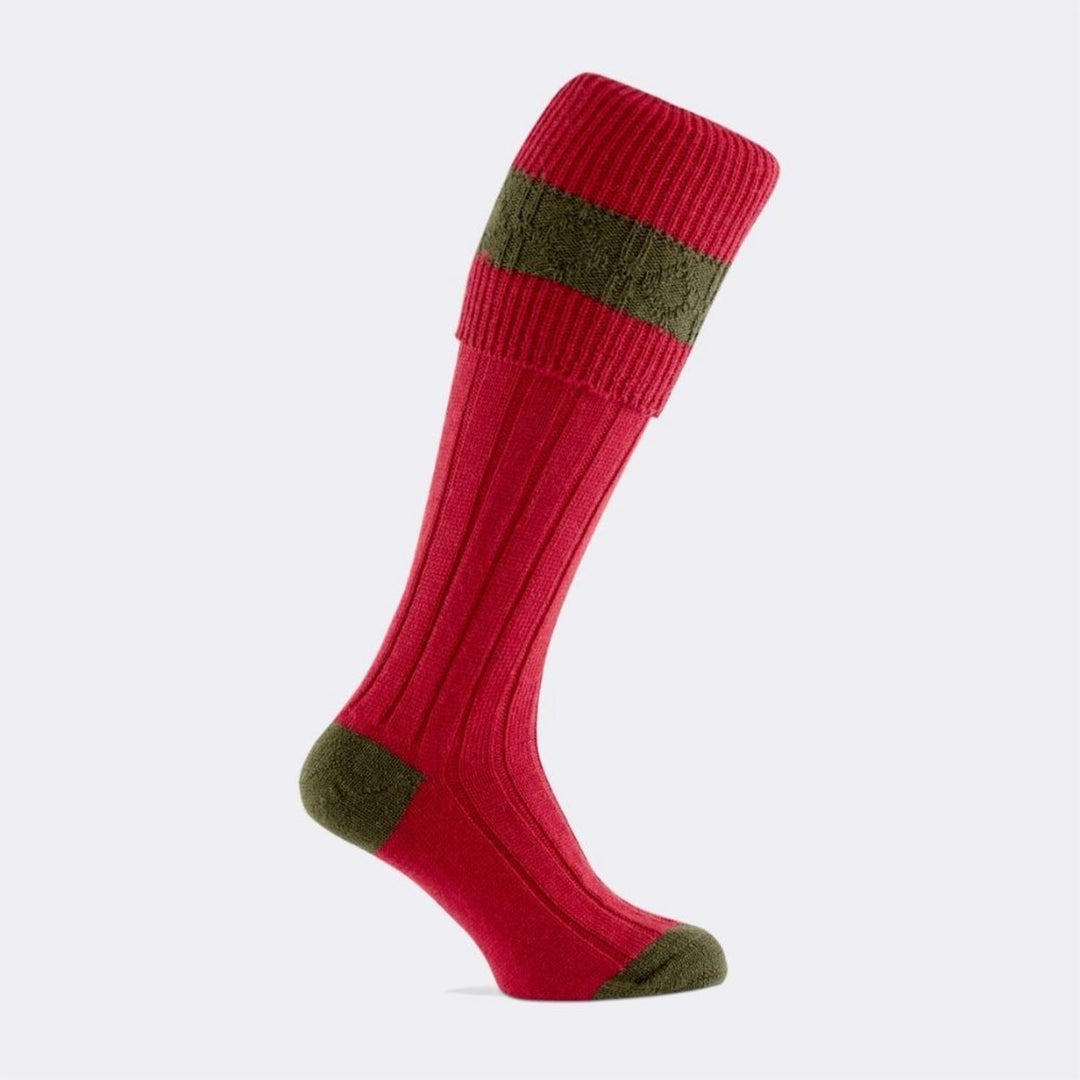 Bisley Ruby-Olive shooting stocking XL size 11-13