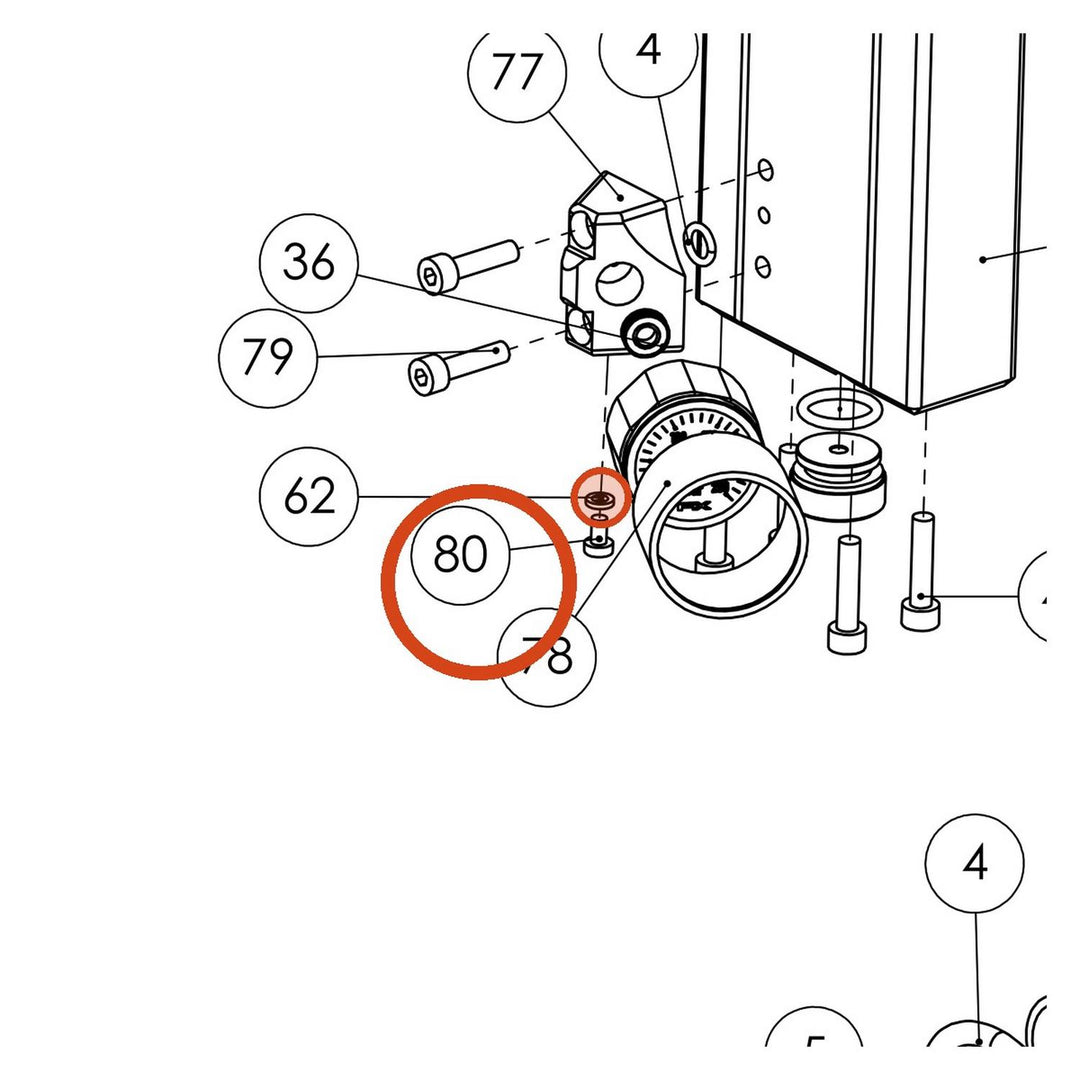 FX Socket Head Cap Screw M3x5 19715
