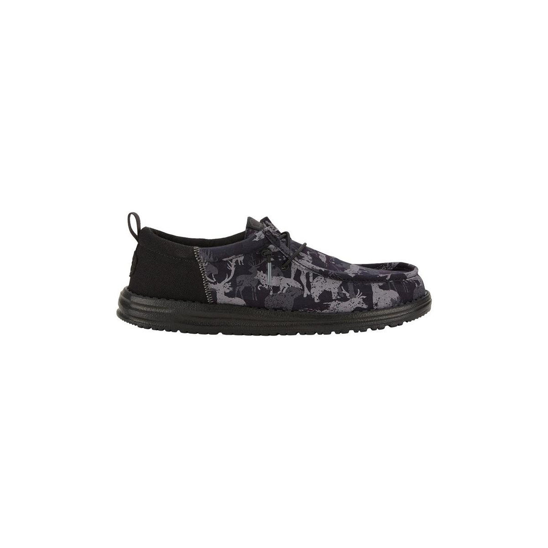 HEYDUDE Wally Funk Hunt Camo Shoes Black